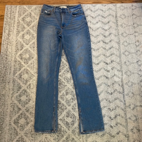 Abercrombie & Fitch - The Skinny High Rise Split Hem Jean - 27L - Picture 2 of 8